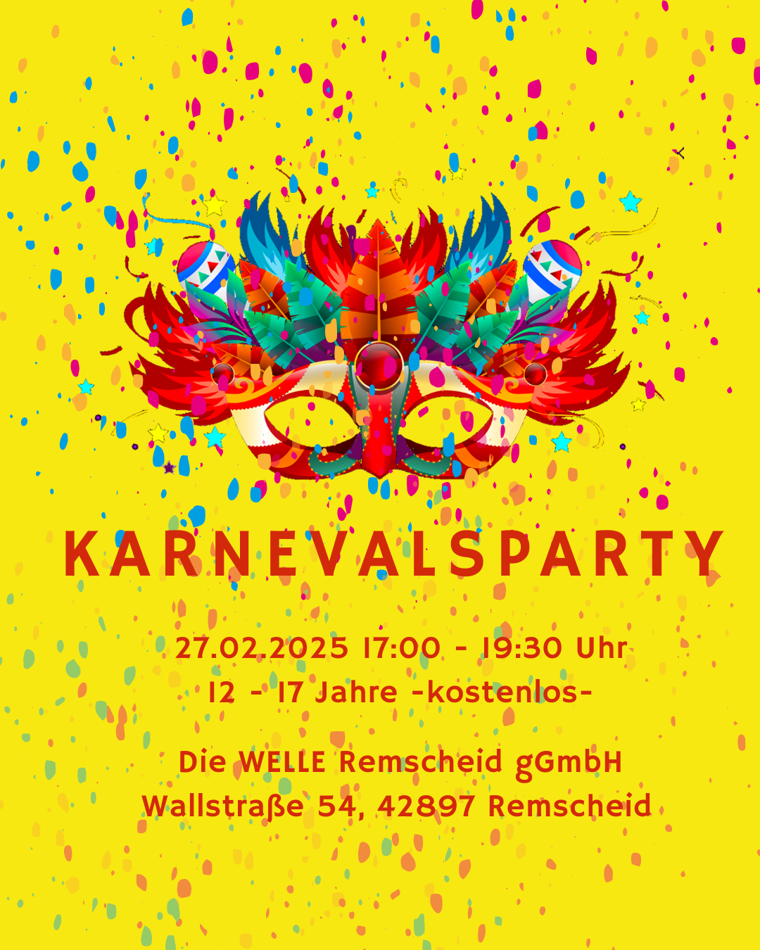 Karnevalsparty (12 - 17 Jahre)