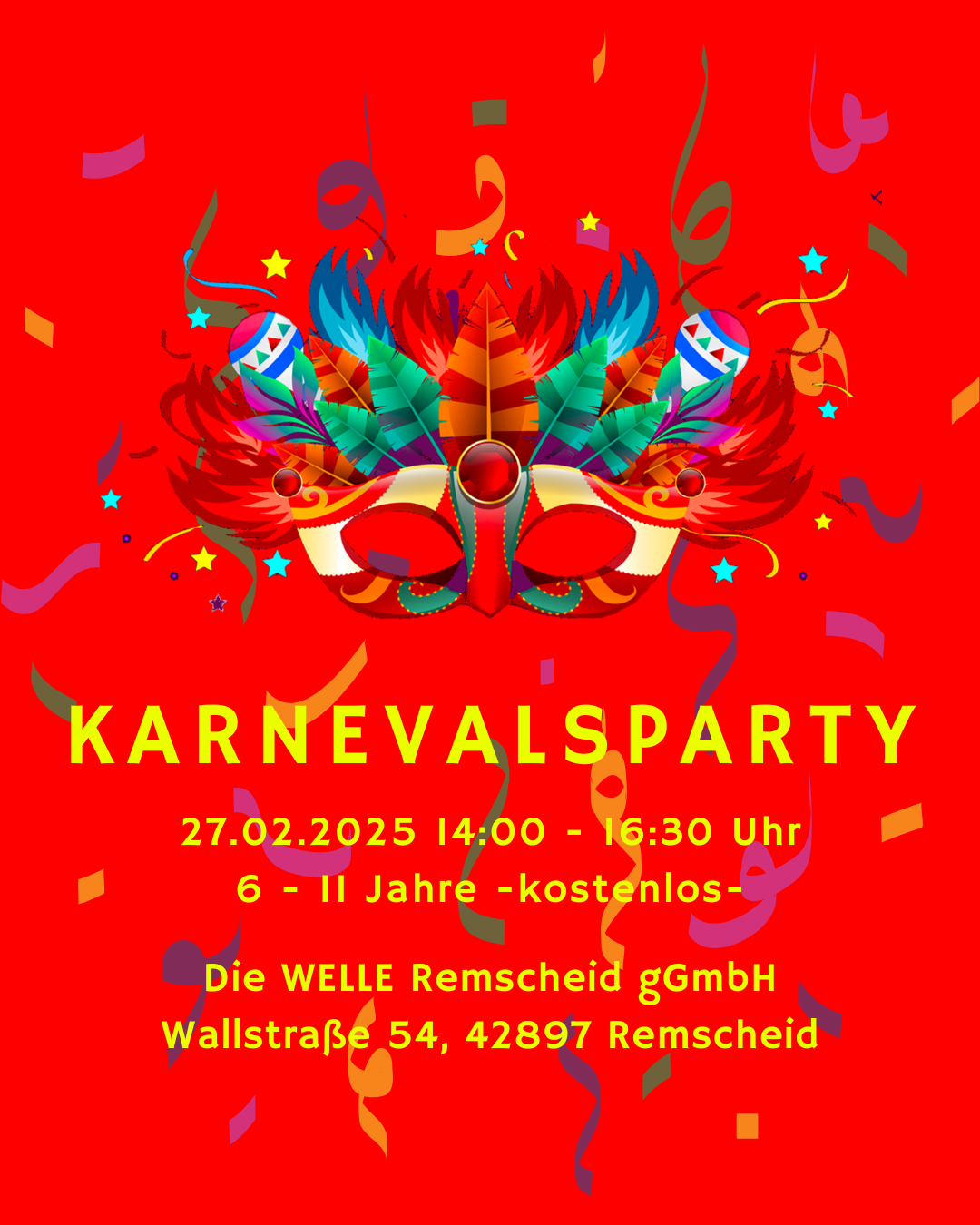 Karnevalsparty (6 - 11 Jahre)