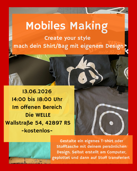 Mobiles Making T-Shirt plotten