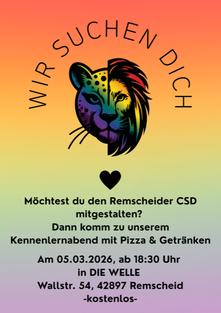 CSD mitgestalten - Wir suchen DICH!